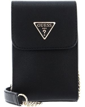 Guess Noelle Flap Chit Chat Bag Black - Nero