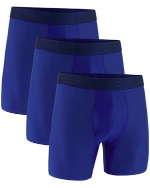 Under Armour Mens Multi-pack Performance Tech Mesh Boxerjock Brief - Blue