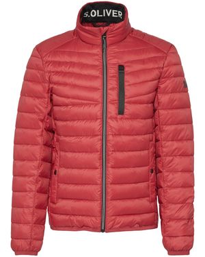 S.oliver Steppjacke mit sportiven Kontrastdetails | 360° Circular Vision mohnrot L