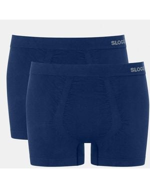 Sloggi GO Smooth Short 2P Deep Water - Blau