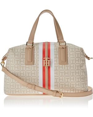 Tommy Hilfiger S Jaden Satchel Crossbody Bag - Metallic