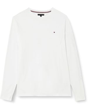 Tommy Hilfiger Langarmshirt Baumwolle - Weiß
