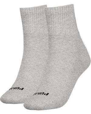 PUMA Heart Logo Crew Socks 2 Pack - Grijs