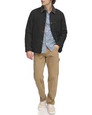 Levi's Cotton Canvas Chore Coat - Black