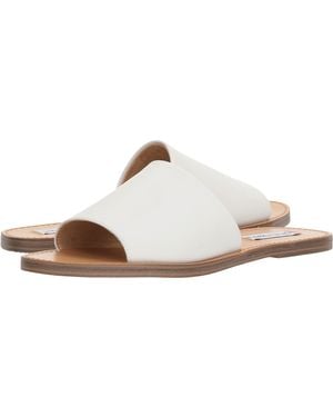 Steve Madden Gracel Flat Sandal Slide - White