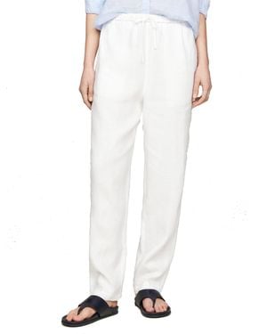 Tommy Hilfiger Casual Linen Taper Pull On Pant Th Optic White 44