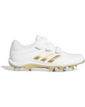 adidas Adizero Stabile Low Ac 75 Baseball Cleats Uk 9 - White