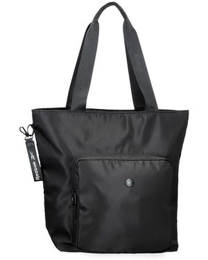Reebok Leia Bolso Tote Negro 35x40x11 cms Poliéster by Joumma Bags