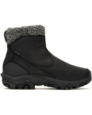 Merrell Coldpack 3 Thermo Mid Zip Waterproof Snow Boot - Black