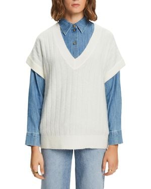 Esprit 103ee1i350 Maglione - Blu