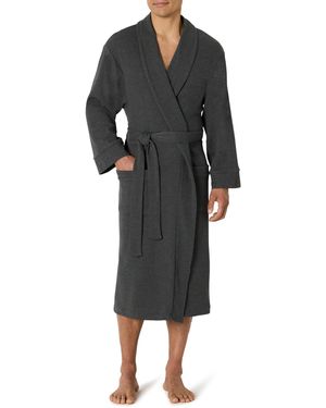 Amazon Essentials Lightweight Waffle Bathrobe - Grey