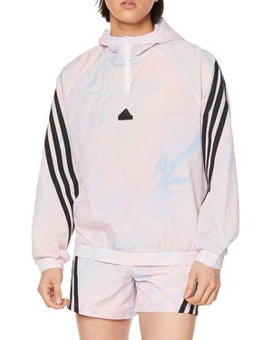adidas Giacca Bianca/Rosa/Blu Uomo Aop - Grigio