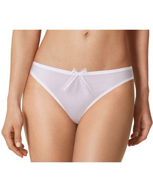 Triumph Kiss Spotlight Brazilian Knickers White Size 16 - Black
