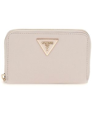 Guess Laurel II SLG Medium Zip Around Wallet Ivory - Schwarz