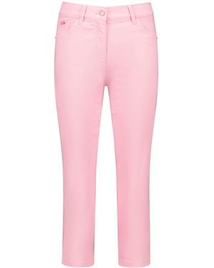 Gerry Weber 3/4 Jeans SOL꞉INE BEST4ME High Light unifarben 3/4 Länge Milkshake 40 - Pink