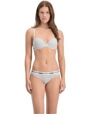 PUMA T-Shirt Bra - Grigio