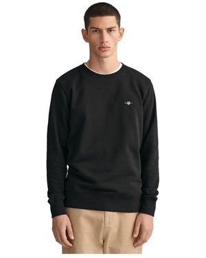 GANT REG SHIELD C-NECK SWEAT - Nero