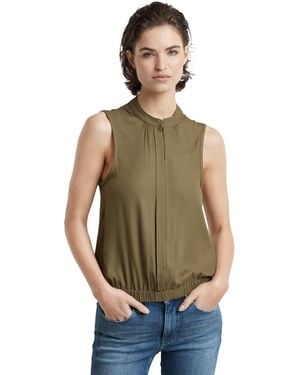 G-Star G-star Stand Up Collar Top Shirt - Groen