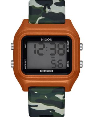 Nixon Digital Quarz Uhr mit Silikon Armband A1399-5230-00 - Grau