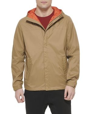 Tommy Hilfiger Chaqueta con Capucha Ligera - Marrón