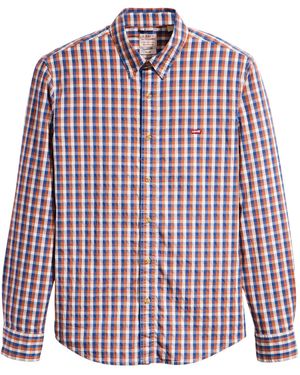 Levi's Long-sleeve Battery Housemark Slim Shirt - Red