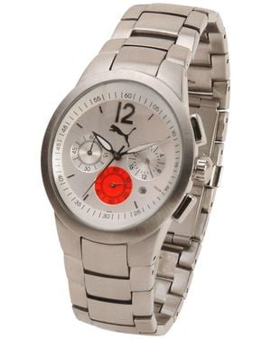 PUMA Orologio Analogico al Quarzo Uomo con Cinturino in Acciaio Inossidabile PU113P2B0030.507 - Metallizzato