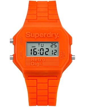 Superdry Adults Digital Quartz Watch Syl201o - Orange