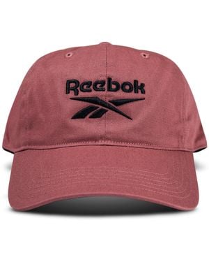 Reebok Classic Logo Hat | S | S | Adjustable | Breathable | Everyday | Low Profile | Cotton Twill - Red