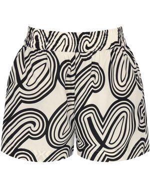 Triumph Beach Mywear Shorts 01 Pt Swimwear Cover Up - White