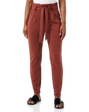 Vero Moda Vmluccaeva Hr Paperbag Pant Ga Noos - Red