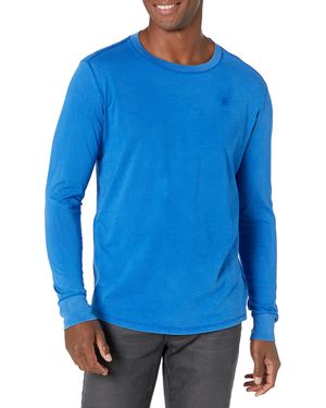 G-Star G-star Shelo Organic Cotton Long Sleeve Basic Logo T-shirt - Blauw