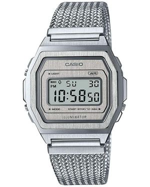 G-Shock Orologio Digitale Quarzo Uomo con Cinturino in Acciaio Inox A1000MA-7EF - Metallizzato