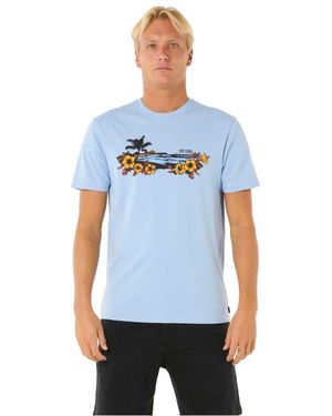 Rip Curl Surf Paradise Short Sleeve T-shirt S Blue