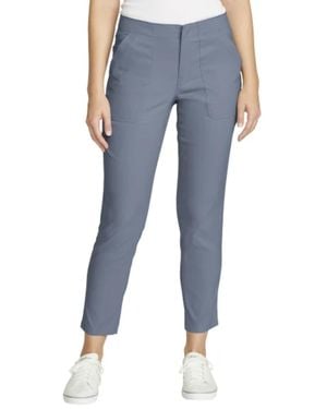 Eddie Bauer Pantaloni elasticizzati da donna UPF 50+ Horizon alla caviglia - Blu