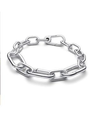 PANDORA Auffälliges Gliederketten-Armband aus Sterling-Silber - Mettallic