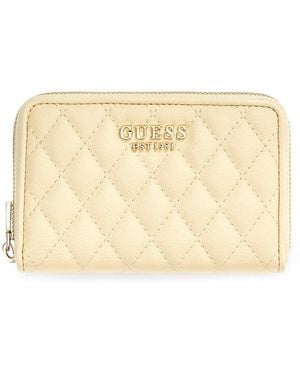 Guess Portafoglio Atabey SLG Medium Zip Around Wallet Yellow giallo chiaro - Neutro