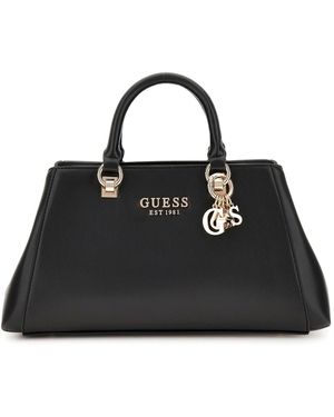 Guess Borsa mano/tracolla Evelune Girlfriend girlfriend satchel black B25GU160 VG35306 Media - Nero