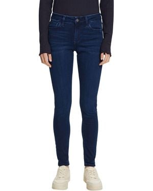 Esprit Skinny Jeans mit mittlerer Bundhöhe - Blau
