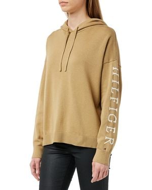 Tommy Hilfiger Sudadera con Capucha gráfica de algodón Jerseys - Neutro