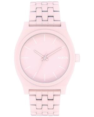 Nixon S Analogue Quartz Watch With Stainless Steel Strap A045-3164-00 - Pink