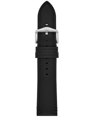 Fossil S221499 22 Mm Litehide Leather Black Watch Strap