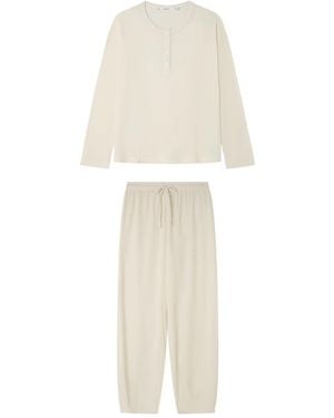 Women'secret Pijama de ga Pantalón Largo Colección Lifewear - Blanco