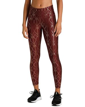 PUMA legging Bordeaux Deco Glam High Waist 7/8 - Rood