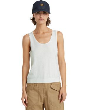 G-Star Knits Lt wt Knitted Summer Tank top wmn - Weiß