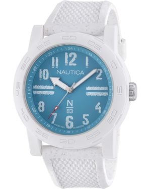 Nautica N83 NAPATS302 Ayia Triada Bianco Grano PU Cinturino Cinturino in Fibra di PU - Blu