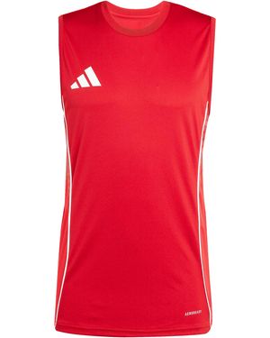 adidas Performance Tiro 25 Competition Tanktop Wit Roodpaars