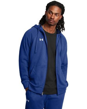 Under Armour Ua Rival Fleece Fz Hoodie1379767-432 3xl - Blauw