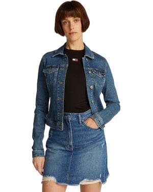Tommy Hilfiger Donna Giacca in Jeans Vivianne Skinny Fit - Blu