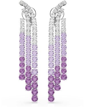 Swarovski Orecchini a clip Matrix - Viola