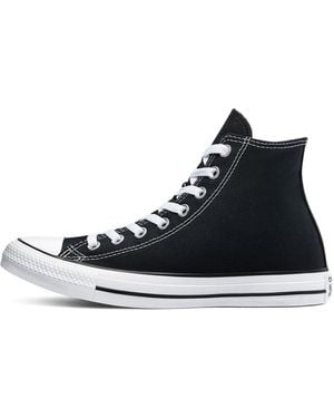 Converse All Star Hi Trainers Black Canvas - 6 Uk